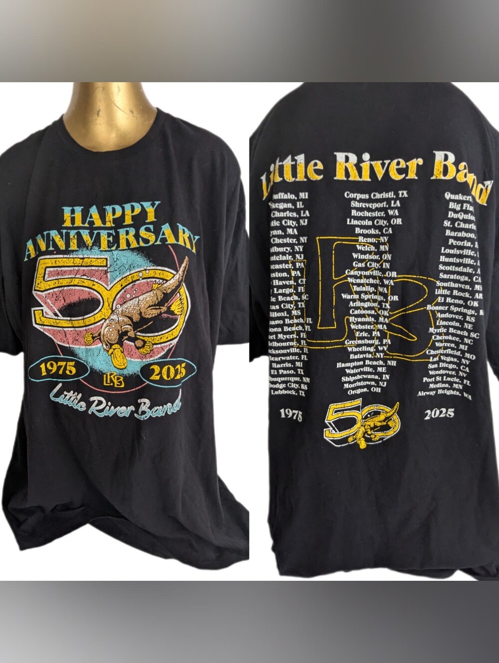 Little River Band 50th Anniversary Tour Concert Tee 3XL